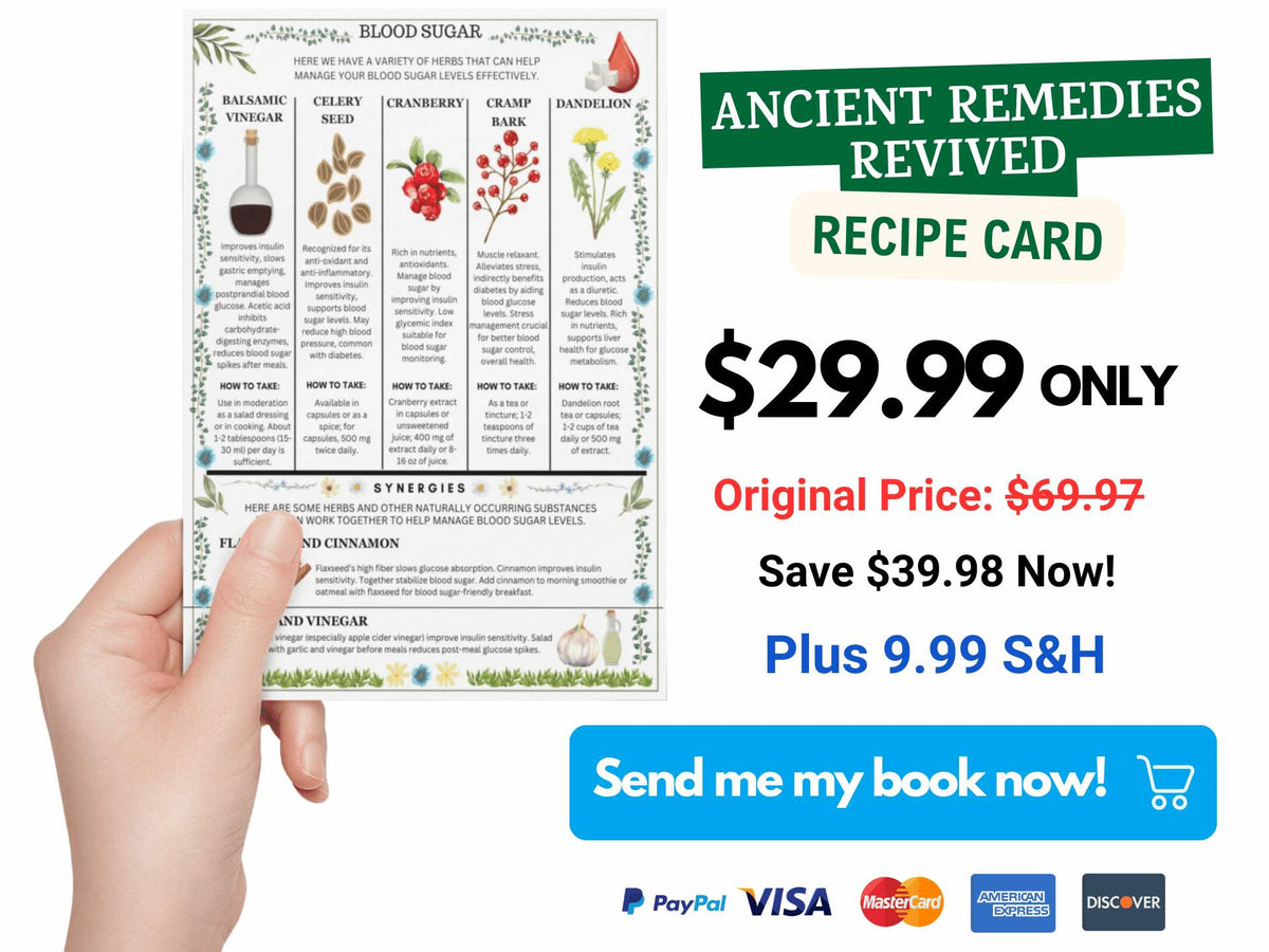 Ancient Remedies Recipe Cards offer