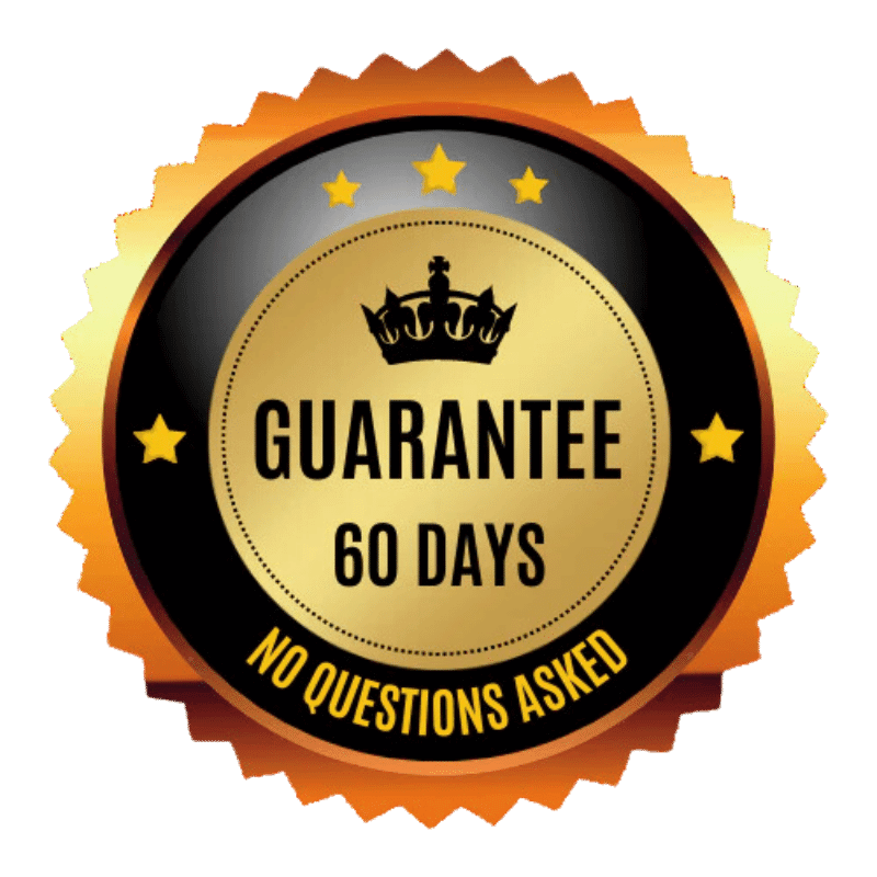60-day money back guarantee