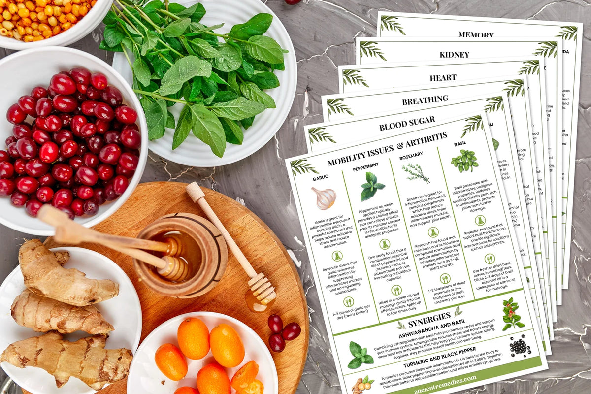 Ancient Remedies recipe cards